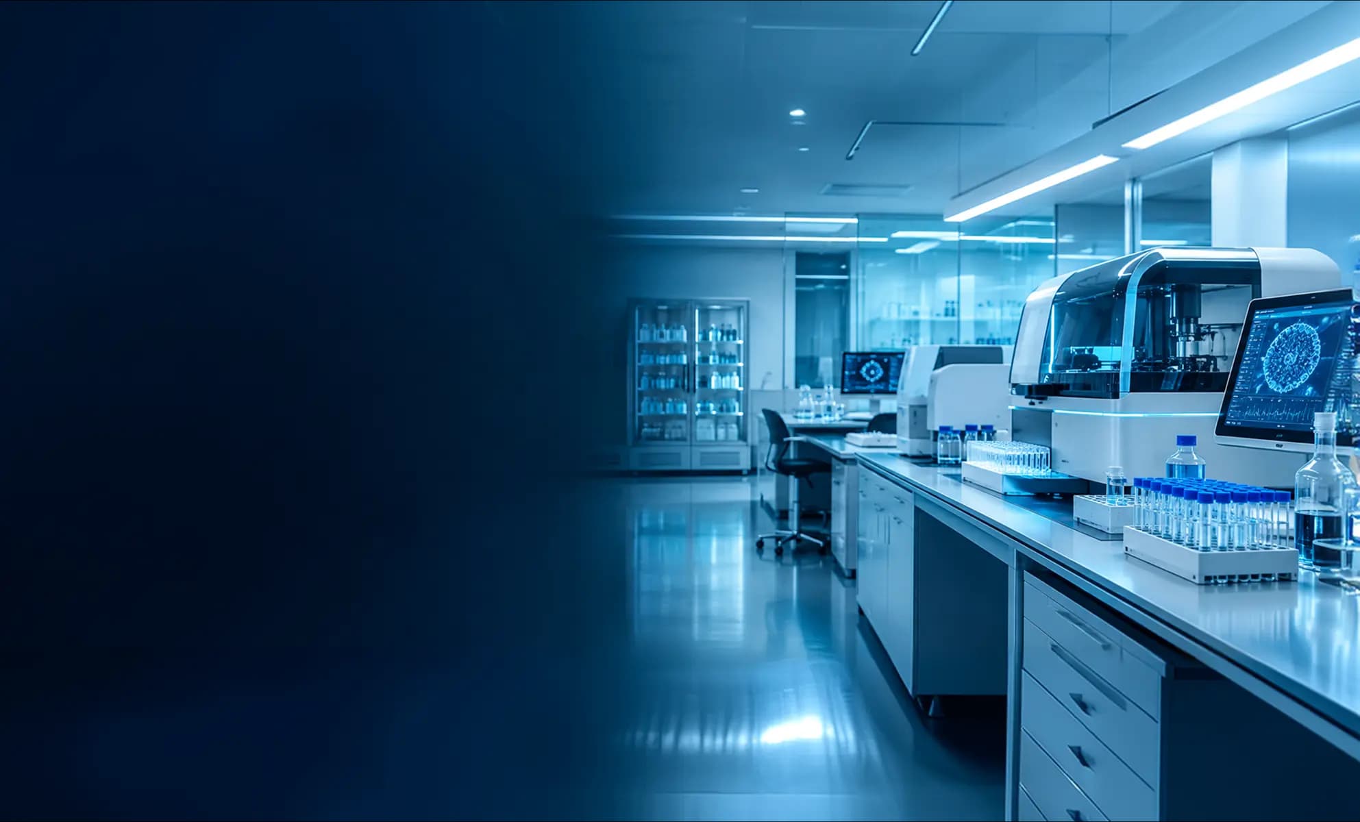 Clinical laboratory interior